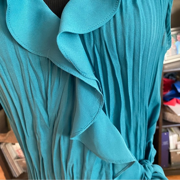 Sunny Leigh Sleeveless Ruffle Wrap Blouse - Picture 3 of 9